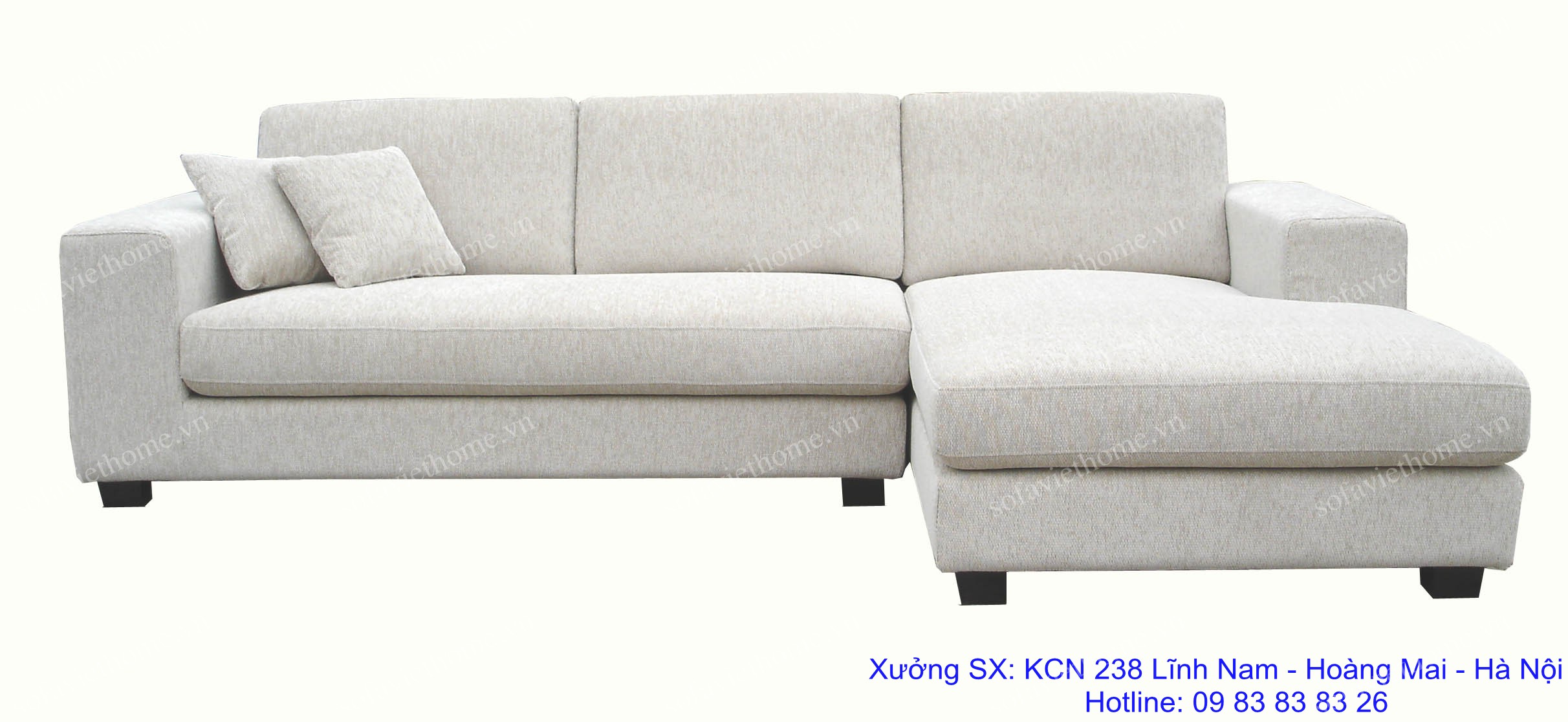 sofa góc nỉ mẫu 14